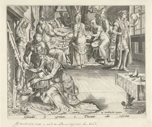 Tamar cozinha para Amnon
História de Tamar e Amnon (título da série)