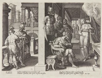 O anjo enviando Cornélio para São Pedro