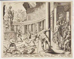 A destruição do templo de Ashtoreth, Chemosh e Milcom