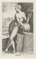 Ajuda Waternimf Garga (título no objeto) Stroom- a waternymph (título da série) Nympharum oceanitidum, Ephydridum potamidum naiadum (título da série)