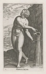 Waternimf Hippoccrene
Hippoccreno (título sobre o objecto)
Stroom- en waternimfen (título da série)
Nimpharum oceanitidum, ephydridum potamidum naiadum (título da série)