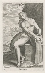 Ninfa da água Linope Lynope (título no objeto) Stroom en waternimfen (título da série) Ninfas Oceanitid, ephidrid potamidus naiad (título da série)