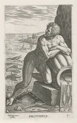 Deus do mar Proteus
Prothevs (título sobre o objecto)
Deuses do rio e do mar (título da série)
Semideorum Marinorum amnicorumque sigillariae imagines perelegantes (título da série)