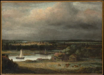 Paisagem com rio largo