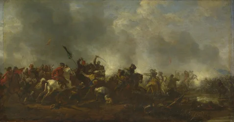Cavalaria atacando infantaria, 1656-1668