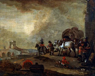 Viajantes a caminho, século XVII