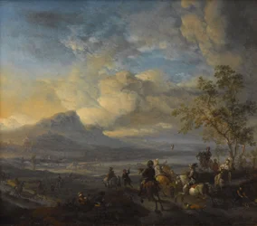 A Caça ao Falcão, c.1658-1660 (óleo sobre cobre)