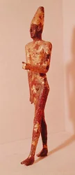 Estatueta (bronze e ouro)