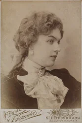 Anastasia Dmitrievna Vyaltseva 1871-1913, meados da década de 1890.