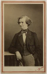 Retrato do compositor Hector Berlioz 1803-1869, ca 1860.