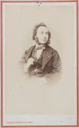 Retrato do violinista e compositor Camillo Sivori 1815-1894 .