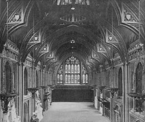 Interior do Guildhall, cidade de Londres, c1904 1906