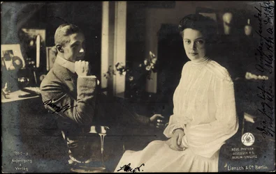 A duquesa Cecilie com Guilherme da Prússia