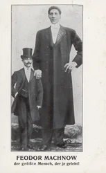 Feodor Machnow, o gigante russo (foto a p/b)
