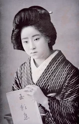 Menina Japonesa, c.1910 (foto a p/b)