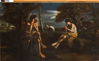 Mercúrio colocando Argus para dormir, c.1645-55