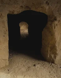 Labirinto de Porsenna, rede etrusca de passagens subterrâneas, Chiusi, Toscana, Itália