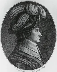 Retrato de Lazare Nicolas Marguerite, Comte Carnot (1753-1823), general francês, político, engenheiro e matemático, gravura