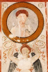 Síria, Palmyra, Vale dos Túmulos, Hypogeum fresco no túmulo de três irmãos