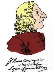 Antonio Vivaldi (1678 - 1741), Cartoon de Pierre Leone Ghezzi (1674 - 1755)