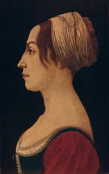 Mulher de verde e carmesim, século XV 1906
