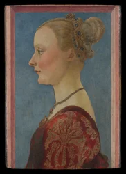 Retrato de mulher, c.1480 (têmpera sobre madeira)