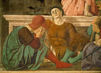 Guardas adormecidos, pormenor do mural da Ressurreição