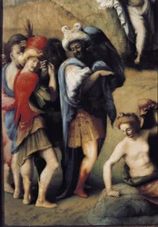 Perseus Freeing Andromeda, detalhe (1510, óleo sobre tela)