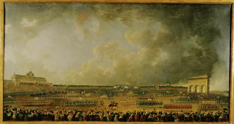 Celebração da Federação no Champs de Mars ...