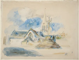 O Calvário e a igreja de Nizon, perto de Pont-Aven