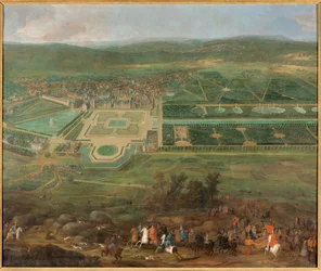 Vista do castelo de Fontainebleau