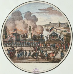 Proclamação do país em perigo 22 de julho de 1792, c.1794-1802 (gravura)