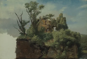 Paisagem com ruínas