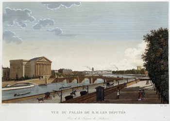 Vista do Palais de M. les députés - Paris por Courvoisier