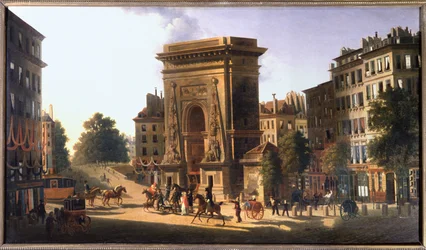 O boulevard du Temple e a Porte Saint Denis, Paris, cerca de 1810 (pintura)