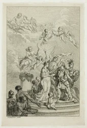 Alegoria do Casamento do Delfim Luís com a Infanta Maria Teresa da Espanha