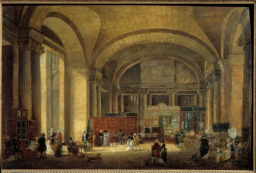 Janela do Louvre costa leste: gráfica Pintura de Pierre Demachy (1723-1807) 1791 Sol. 0,38x0,58 m Paris, Musee Carnavalet