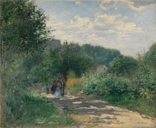 Uma estrada em Louveciennes, c. 1870.