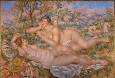 Mulheres a tomar banho (óleo sobre tela)