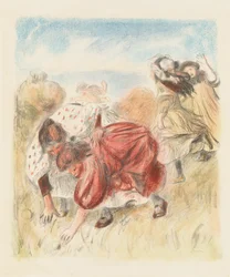 Crianças jogando bola Crianças jogando bola, 1900.