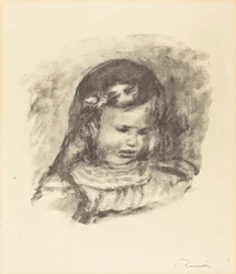 Claude Renoir, com a cabeça abaixada, 1900.
