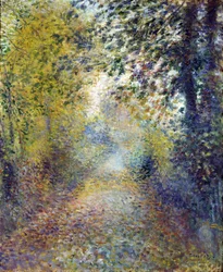 ""Na floresta"" (na floresta) Pintura de Pierre Auguste Renoir (1841-1919) 1880 Dim 55,8x46,3 cm Museu Nacional de Arte Ocidental, Tóquio