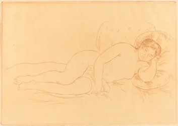 Nu feminino reclinado Femme nue couchee, 1906.