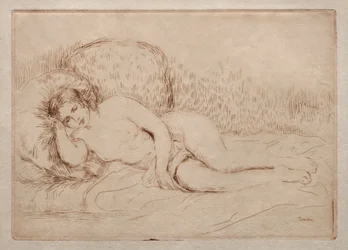 Mulher nua deitada, 1906