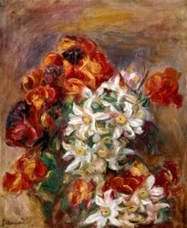 As flores. Pintura de Pierre-Auguste Renoir (Pierre Auguste Renoir