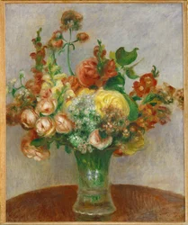 Flores num vaso (óleo sobre tela)