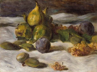 Natureza morta de frutos (figos e groselhas)