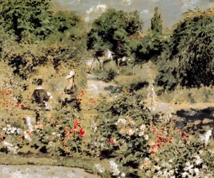 Jardim em Fontenay-aux-Roses, c.1873-74 (óleo sobre tela)