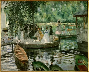 La Grenouillère. Pintura de Pierre-Auguste Renoir (1841-1919), 1869. Estocolmo, Museu Nacional