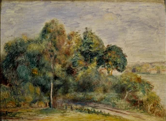 Paisagem. Pintura de Pierre Auguste Renoir (Pierre-Auguste